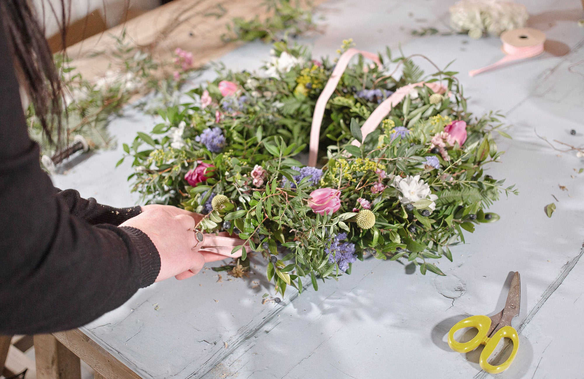 The Secret to Making a DIY Spring Wreath