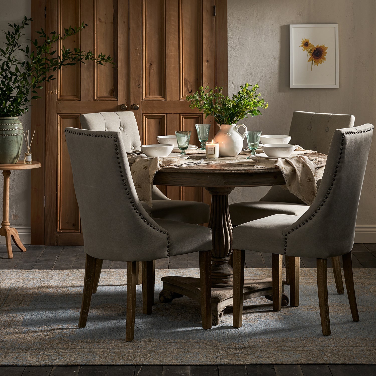 Bees Linen Fringed Placemats (Set of 2) by Sophie Allport