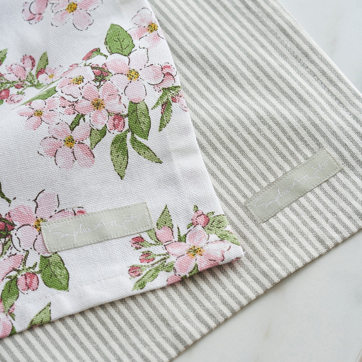Blossom Tea Towels (Set of 2) by Sophie Allport
