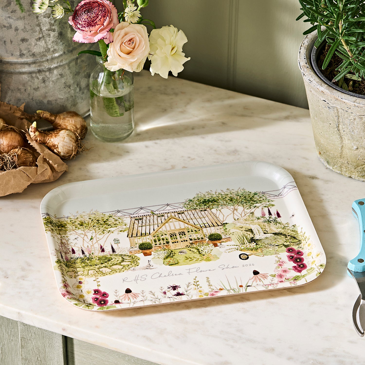 RHS Chelsea Flower Show Serving Tray - Small by Sophie Allport