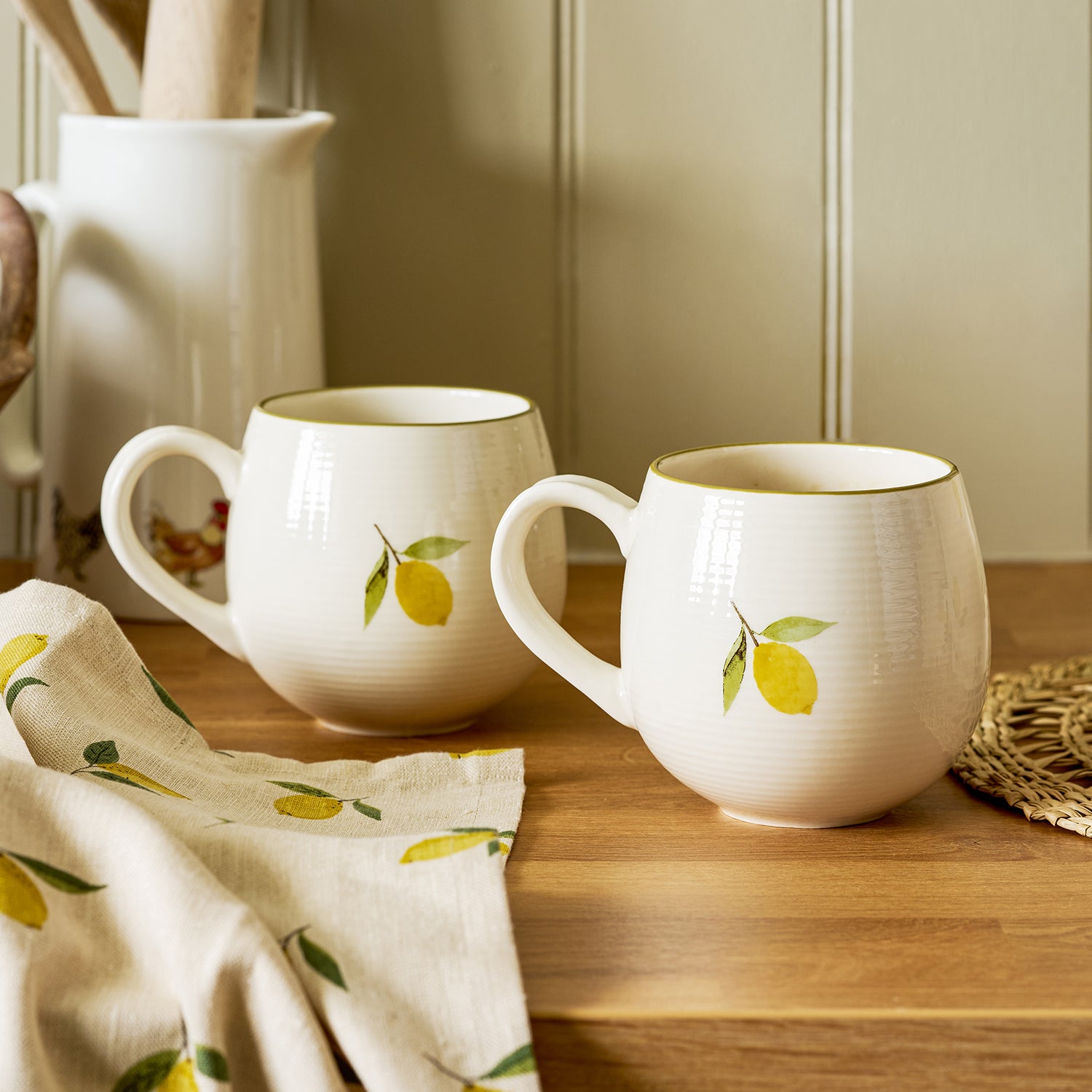 アクセサリー LEMON Lemons Stoneware Mug by Sophie Allport