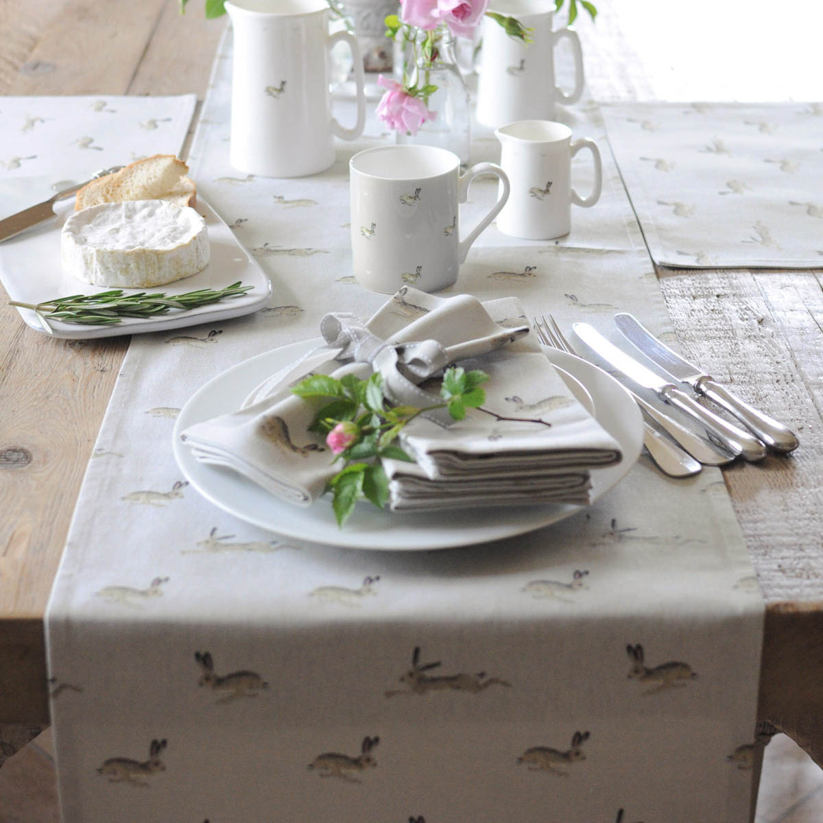 Hare Table Runner by Sophie Allport