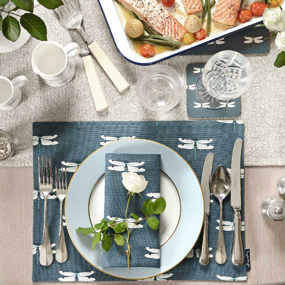 Dragonfly Fabric Placemat by Sophie Allport