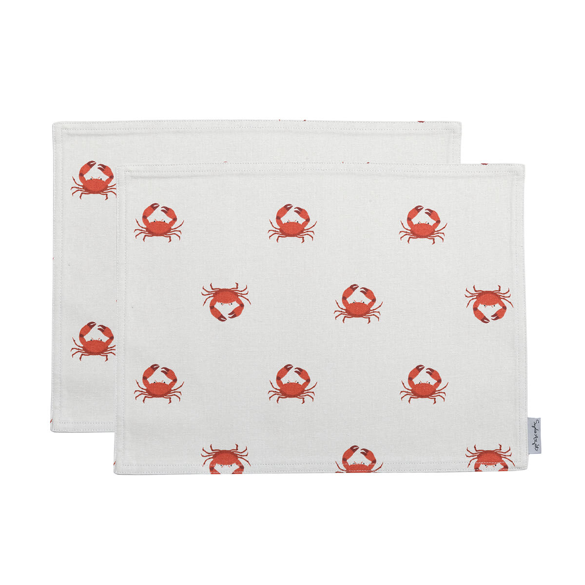 Crab Fabric Placemats (Set of 2)