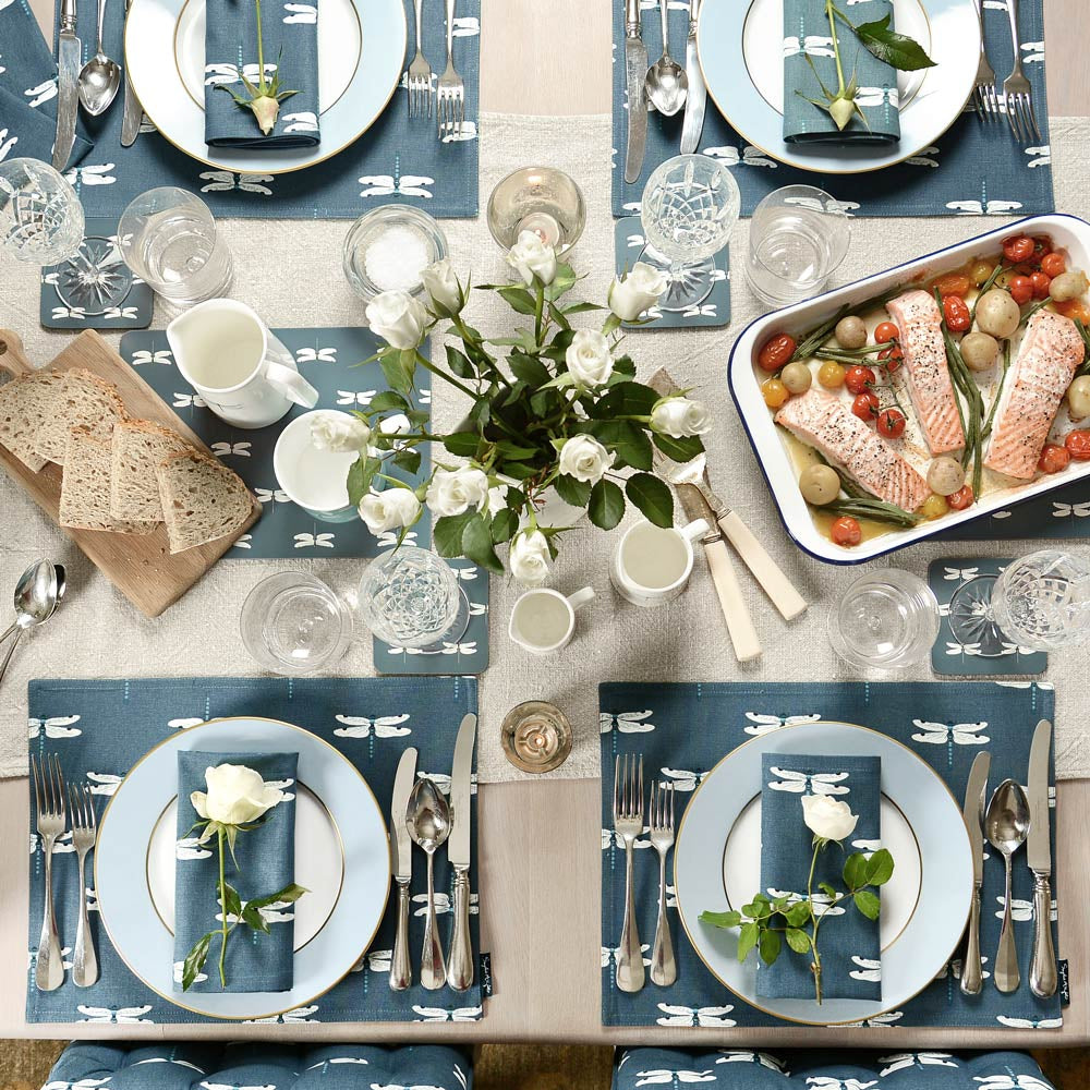 Dragonfly Fabric Placemat by Sophie Allport