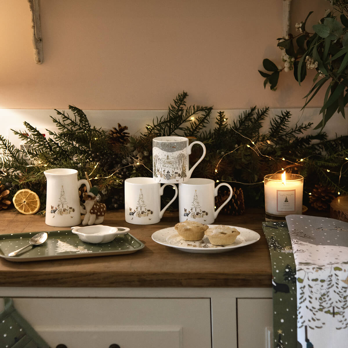 Festive Forest Jug by Sophie Allport