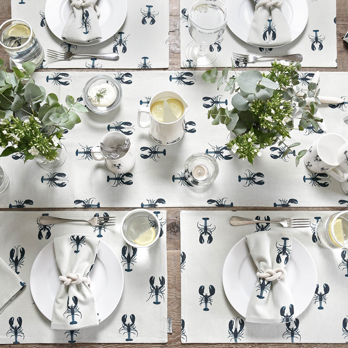Lobster Fabric Placemats (Set of 2)