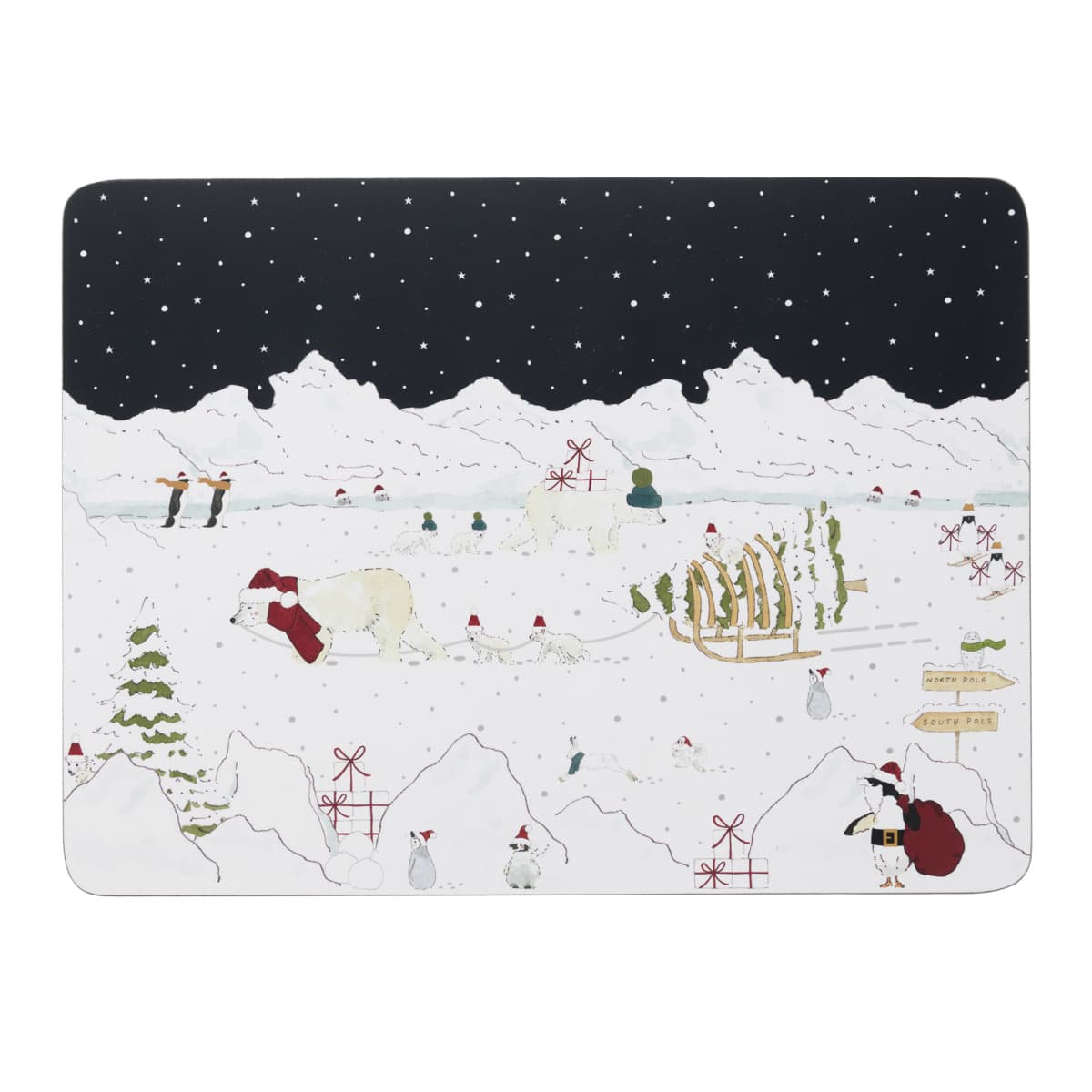 Snow Season Placemats (Set of 4) by Sophie Allport