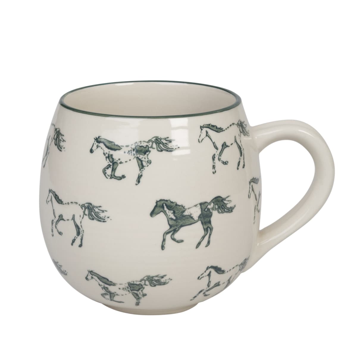 Grey Horse Stoneware Mug