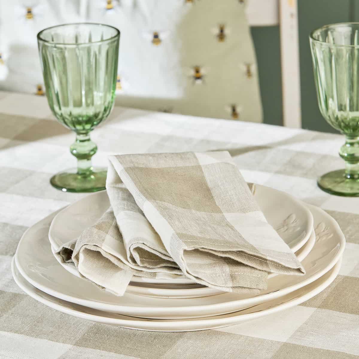 Linen shop table napkins