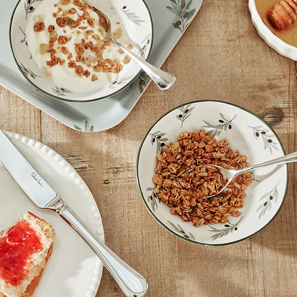 Olive Stoneware Nibbles Bowl by Sophie Allport