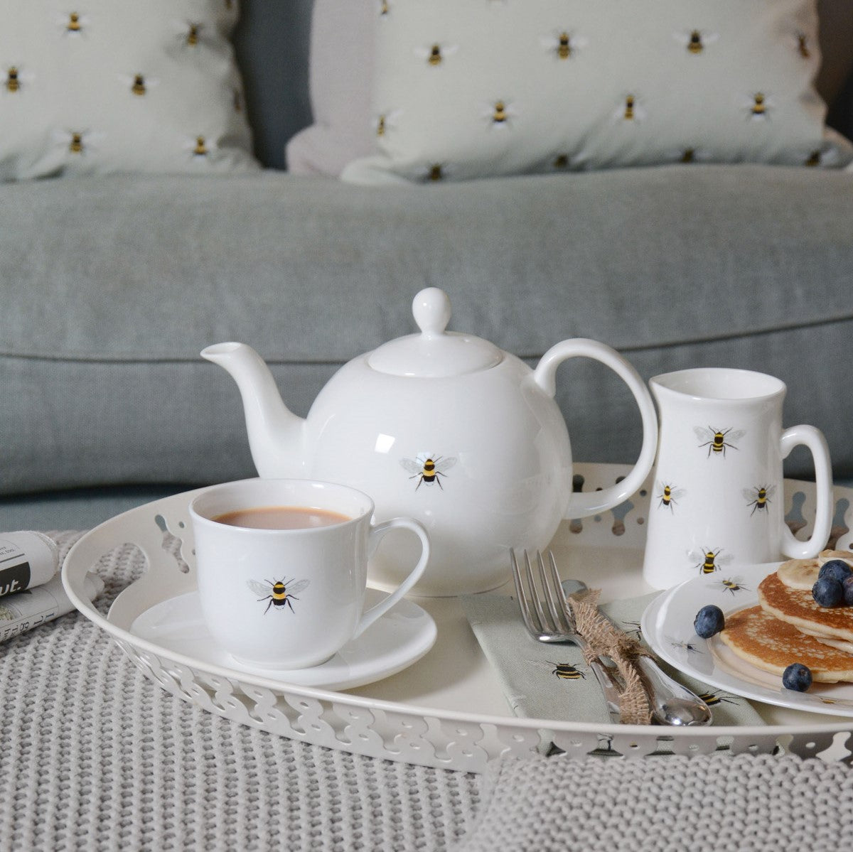 Bees Teapot by Sophie Allport