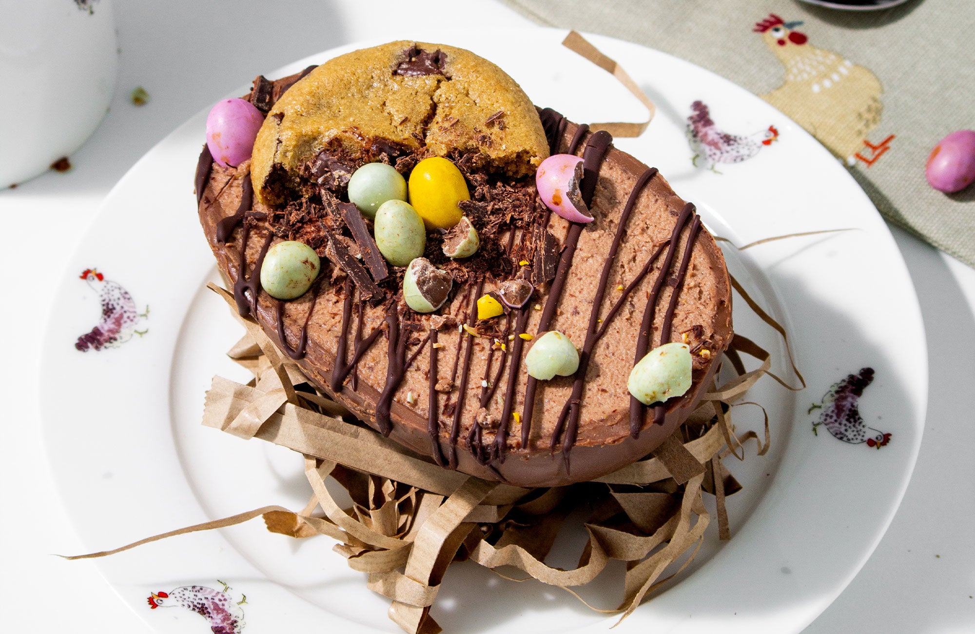Chocolate Mousse Filled Easter Egg