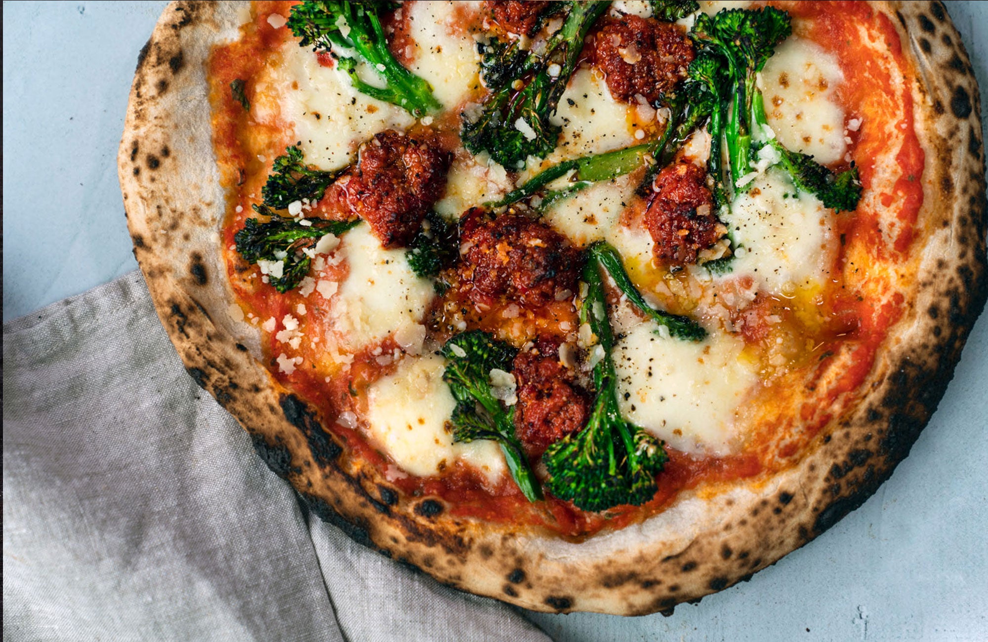 Nduja & Broccoli Pizza