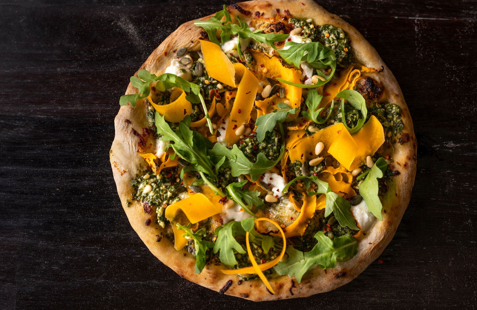 Pesto & Butternut Squash Pizza