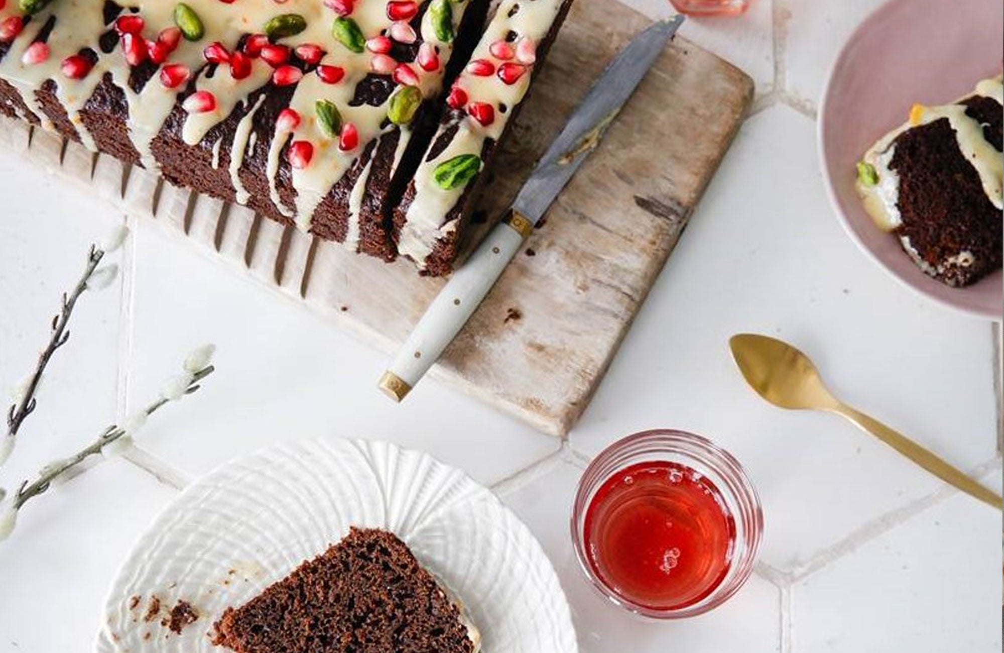 Festive Ginger and Clementine cake. Great alternative to traditional Christmas cake.