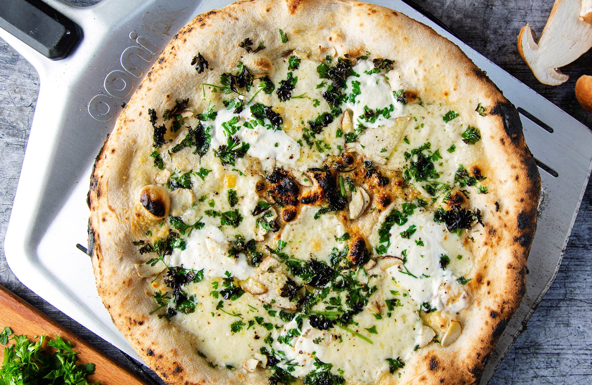 Porcini & Provolone Pizza
