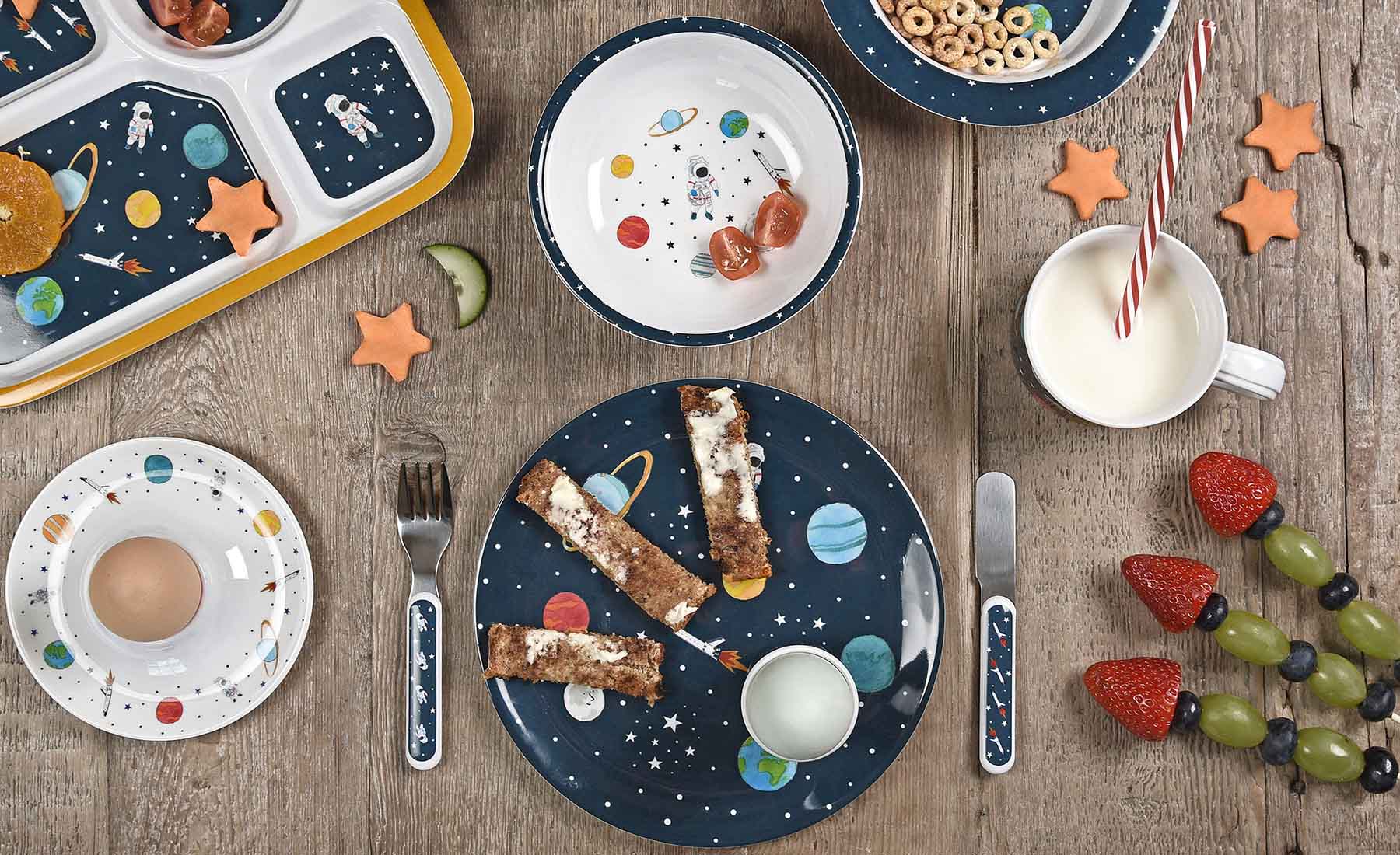 Unicorn Kids Melamine Set by Sophie Allport