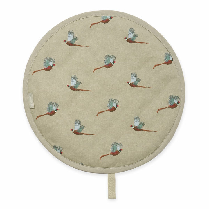 Pheasant Circular Hob Cover by Sophie Allport