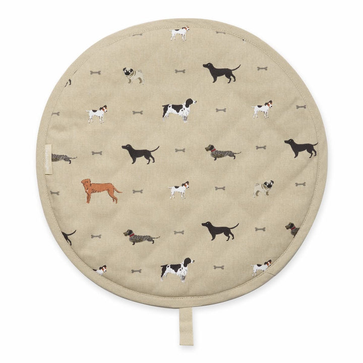 Woof Circular Hob Cover by Sophie Allport