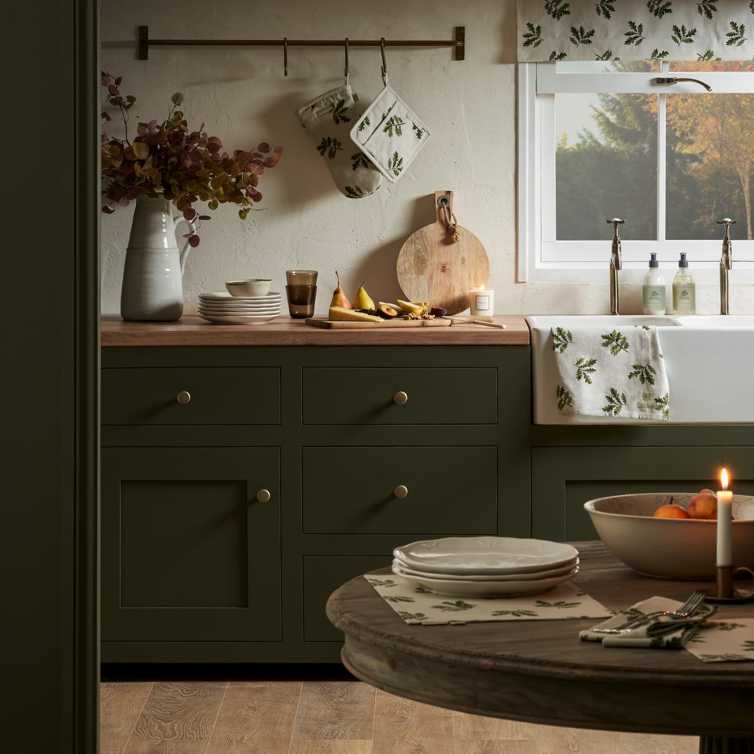 Acorn print kitchenware collection by Sophie Allport