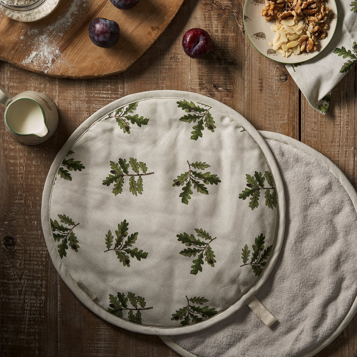 Acorn & Oak Leaves Hob Cover by Sophie Allport