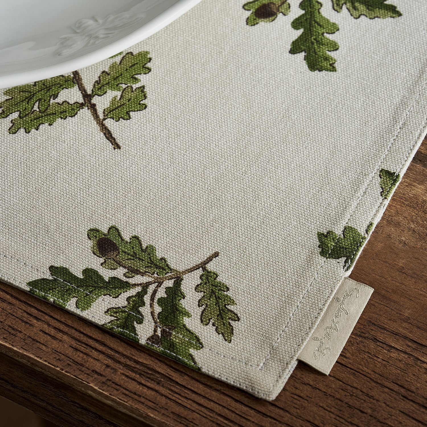 Acorn & Oak Leaves Fabric Placemat (Set of 2) by Sophie Allport