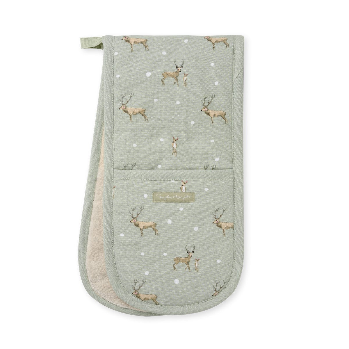 Christmas Stags Double Oven Glove