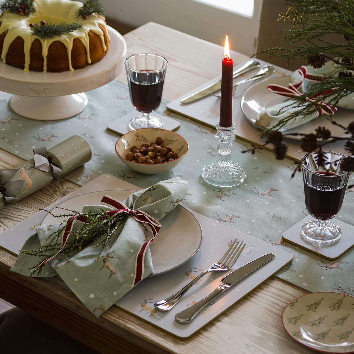 Christmas Stags Extra Large Placemats (Set of 2)