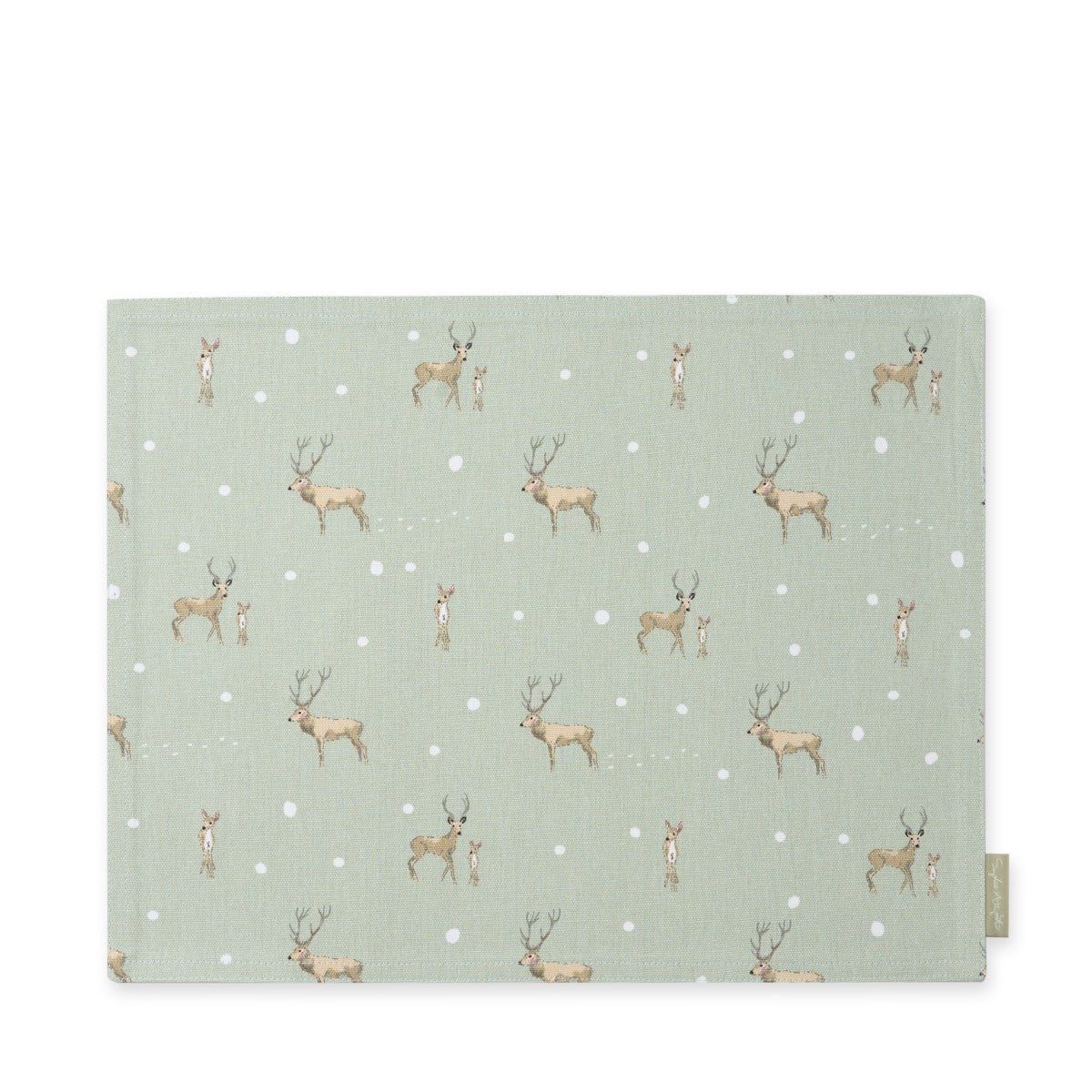 Christmas Stags Fabric Placemat (Set of 2)