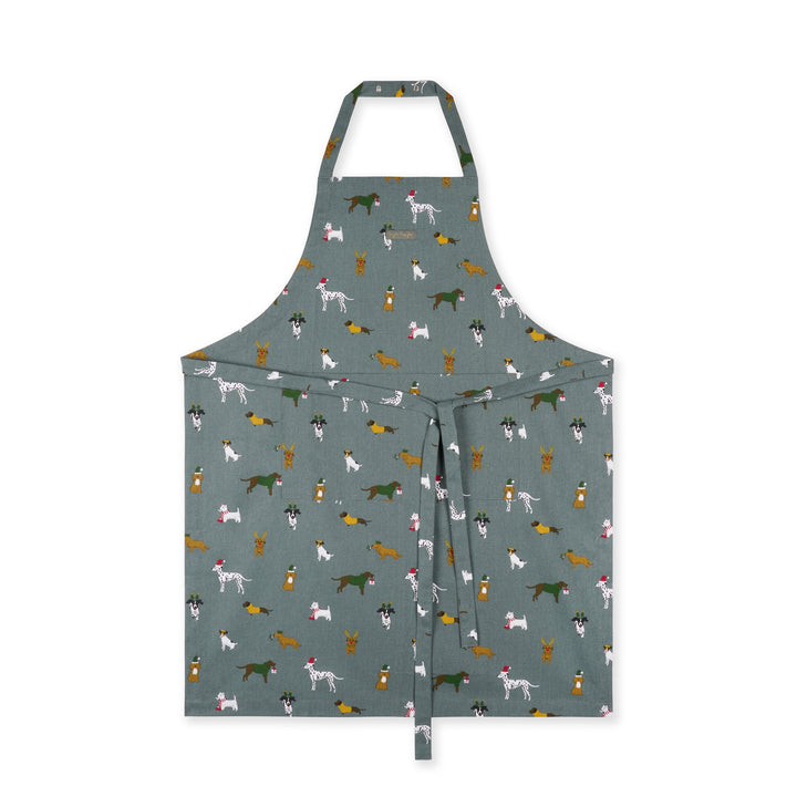 Christmas Dogs Adult Apron by Sophie Allport