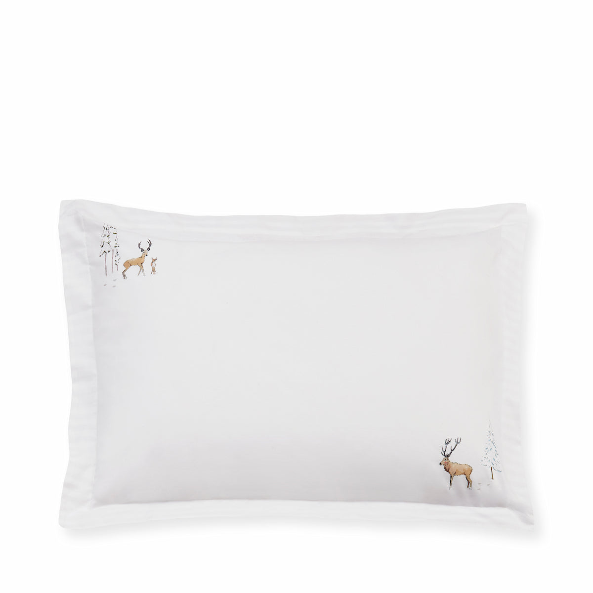 Christmas Stags Pair of Oxford Pillowcases