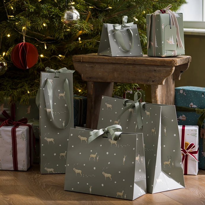 Christmas Stags Gift Bag by Sophie Allport