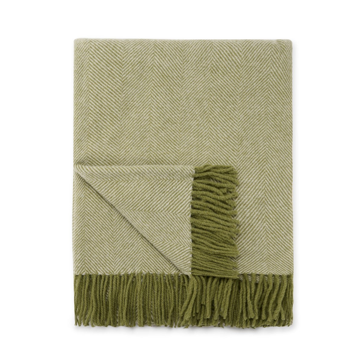 Wool Throw - Olive