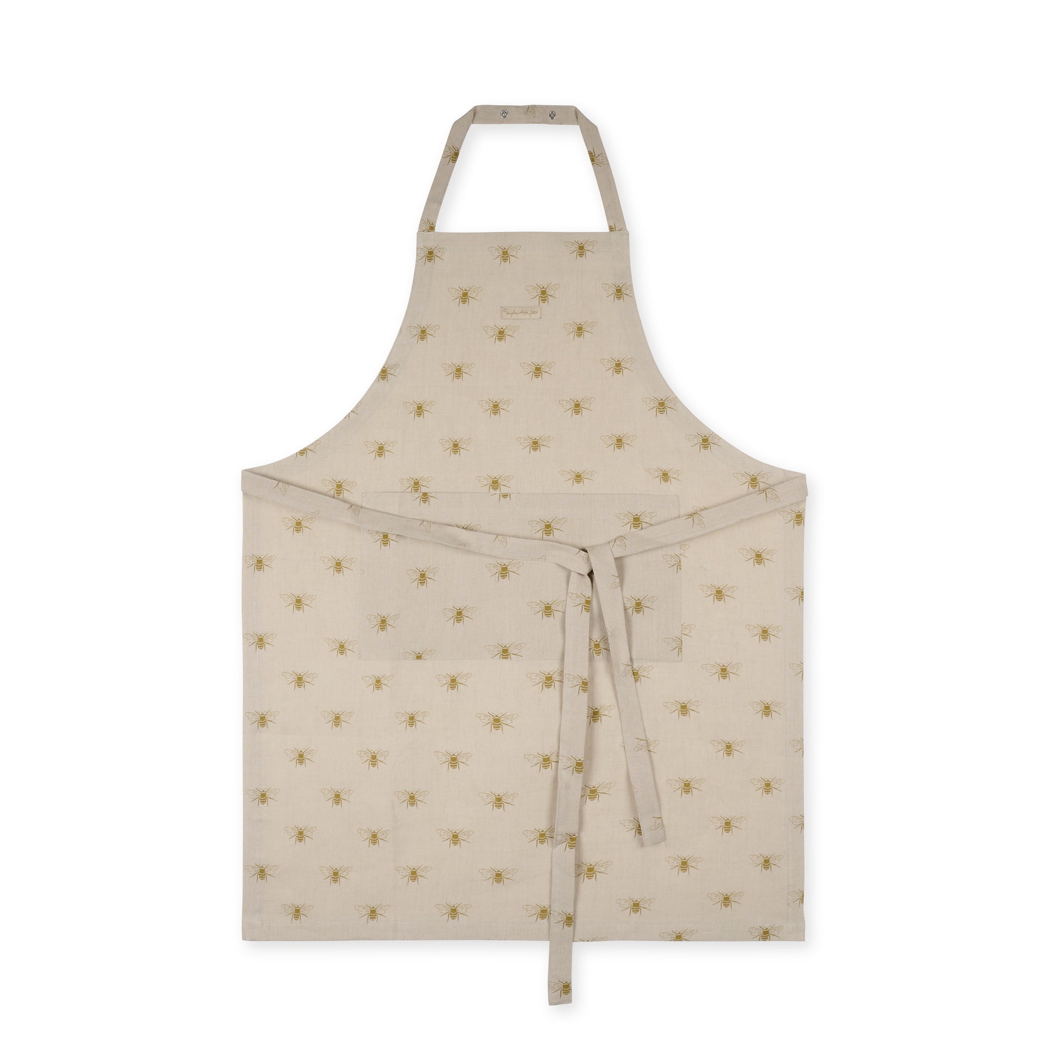 Bees Linen Adult Apron by Sophie Allport