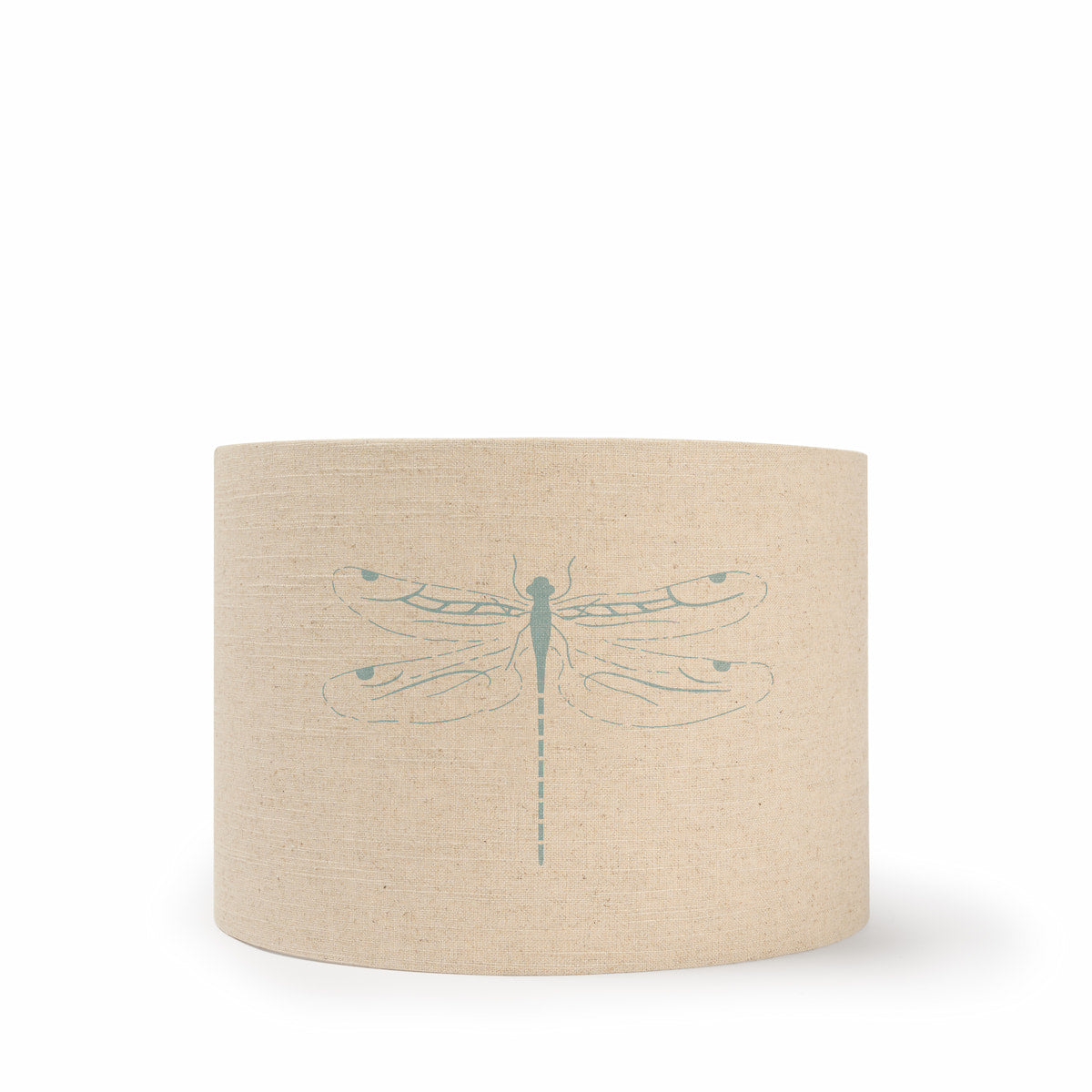 Dragonfly Teal Linen Blend Lampshade