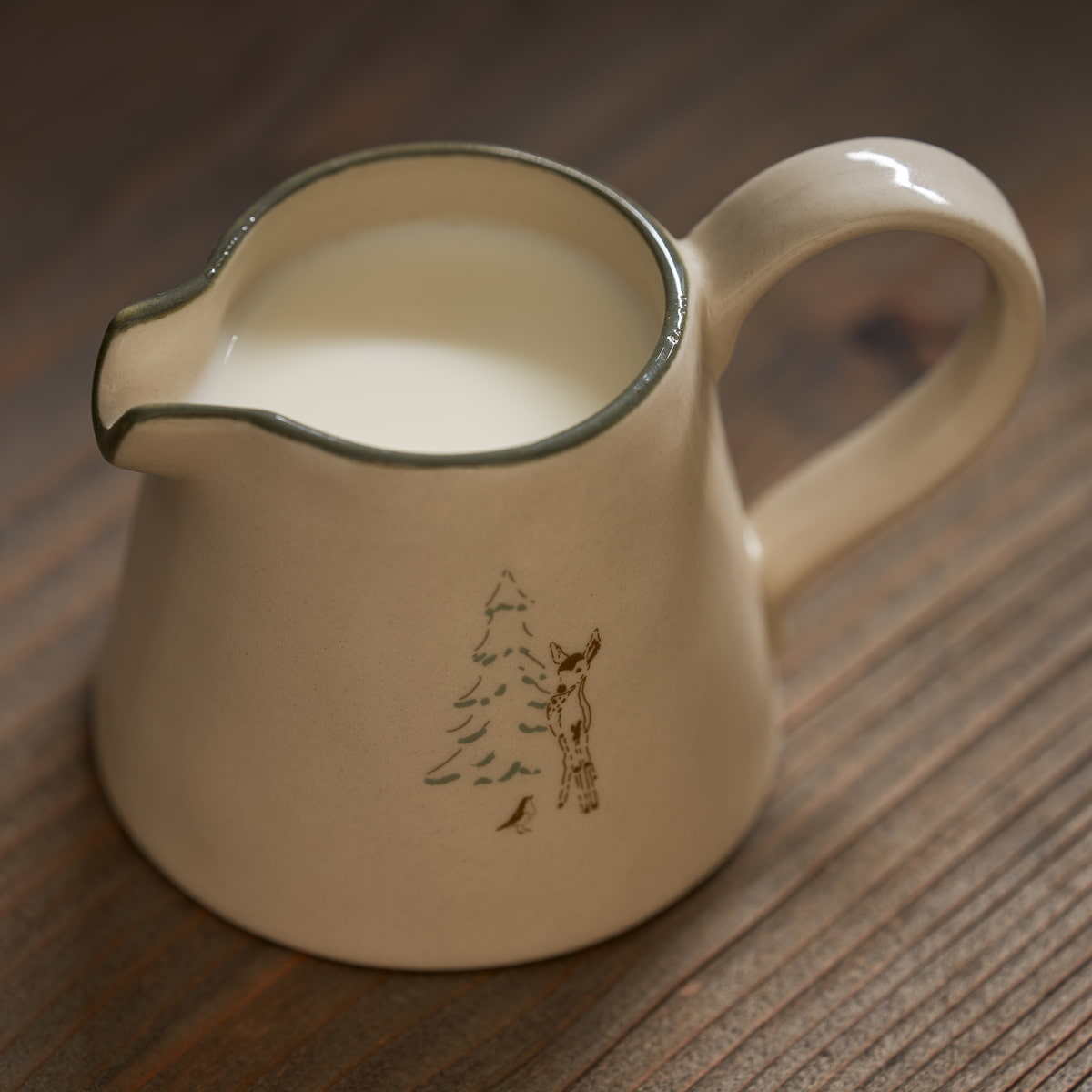 Christmas Stags Mini Stoneware Jug