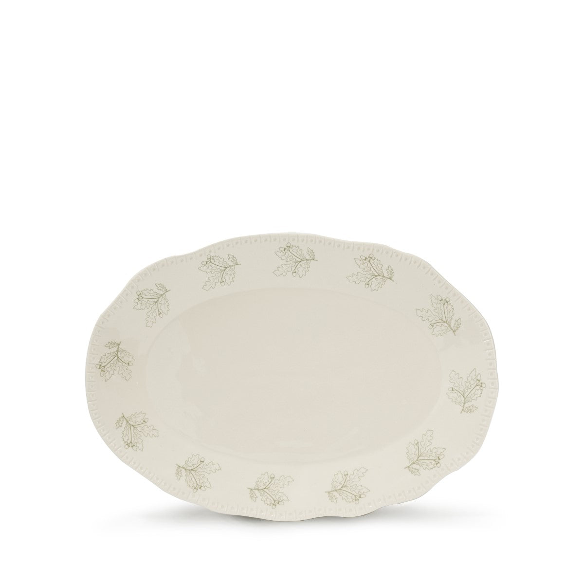 Acorn & Oak Leaves Stoneware Serving Platter