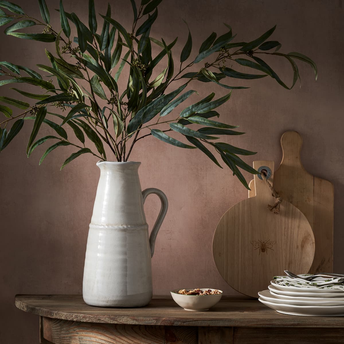 White Ceramic Jug by Sophie Allport