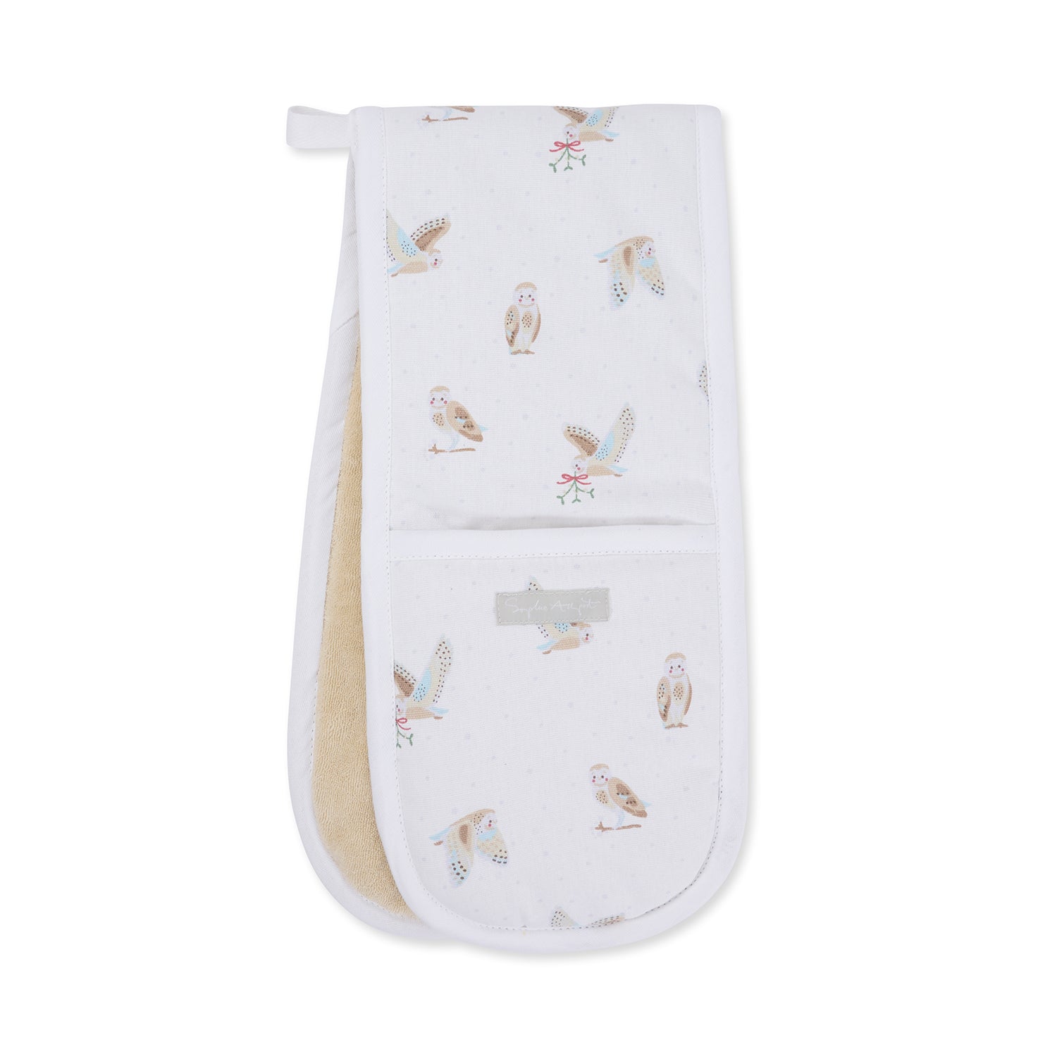 Snowy Owls Double Oven Glove by Sophie Allport