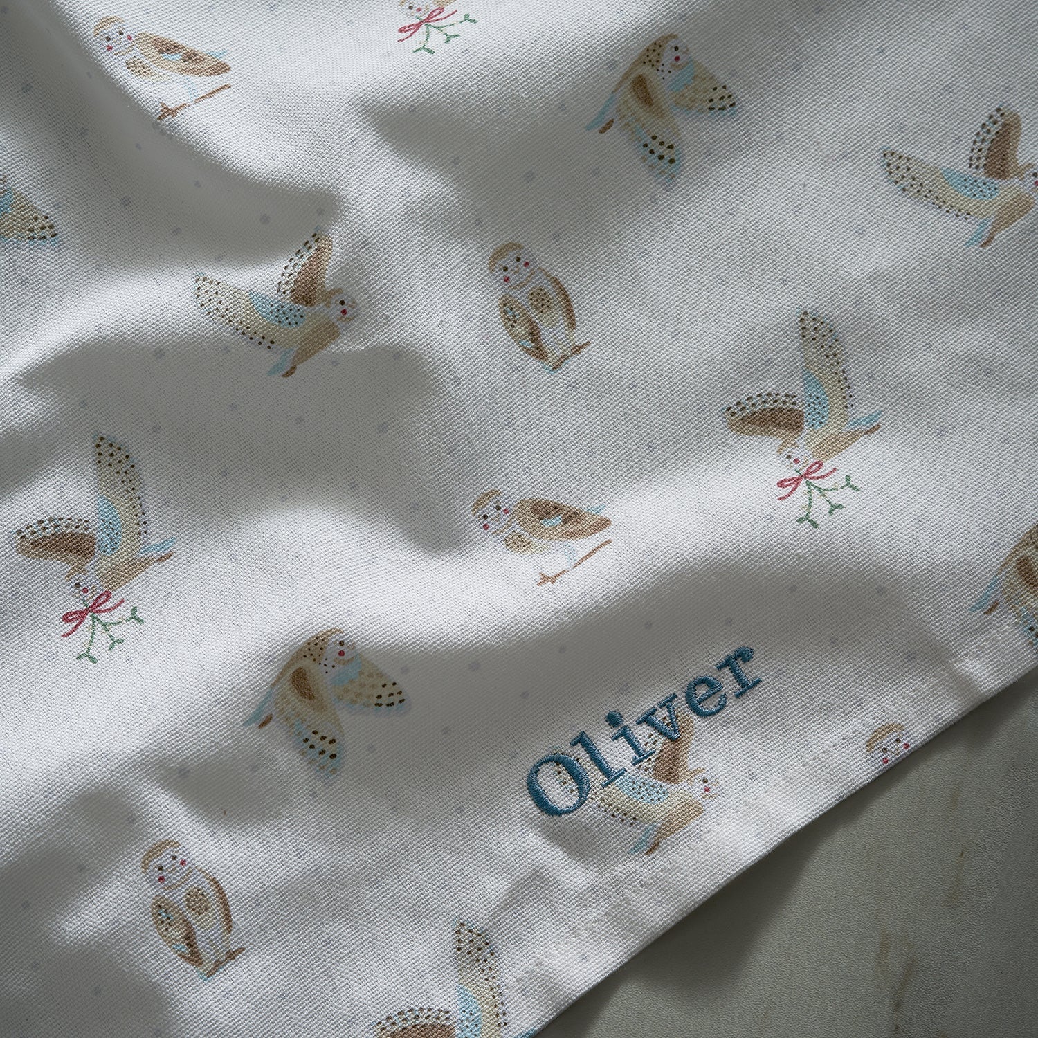Snowy Owls Tea Towel by Sophie Allport