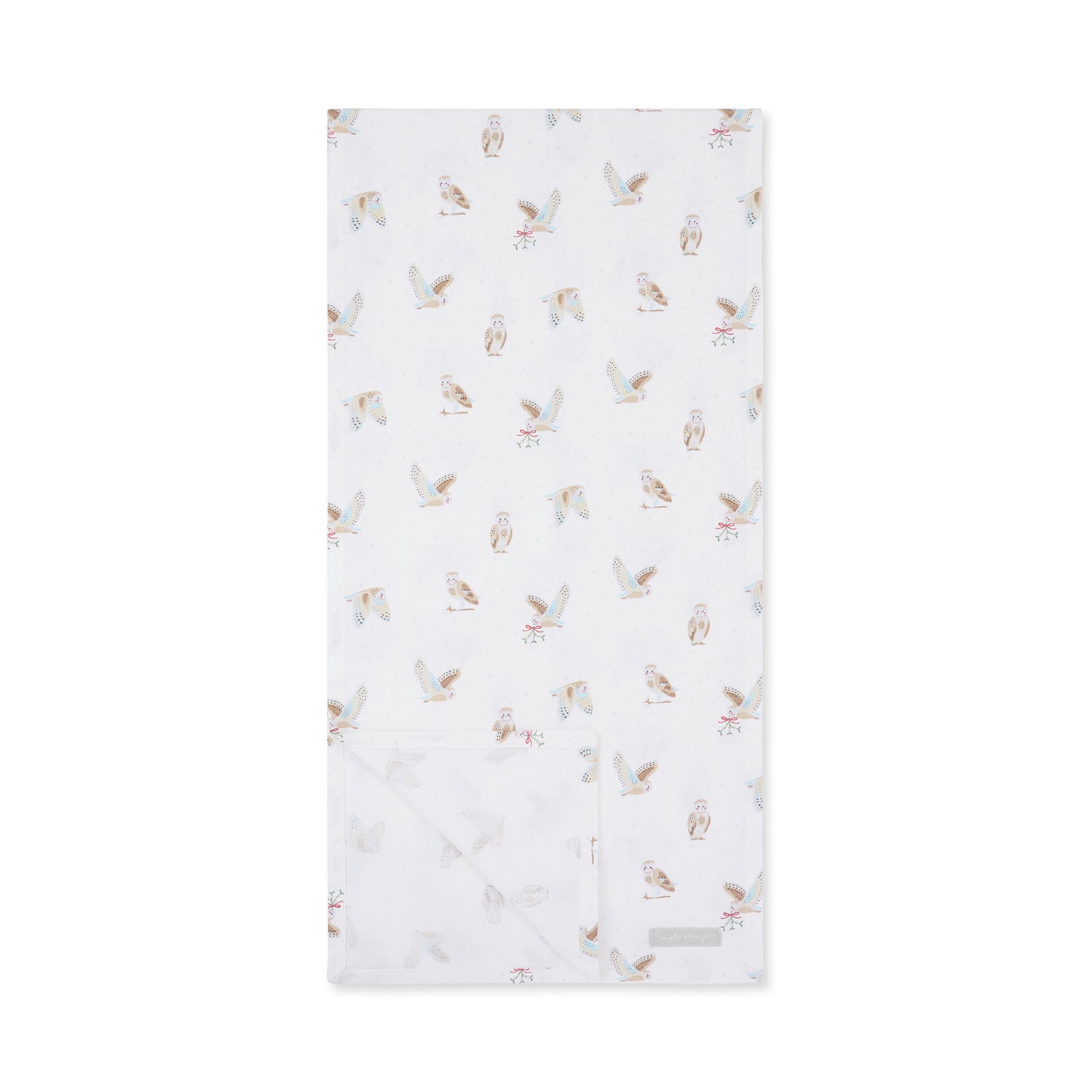 Snowy Owls Table Runner by Sophie Allport