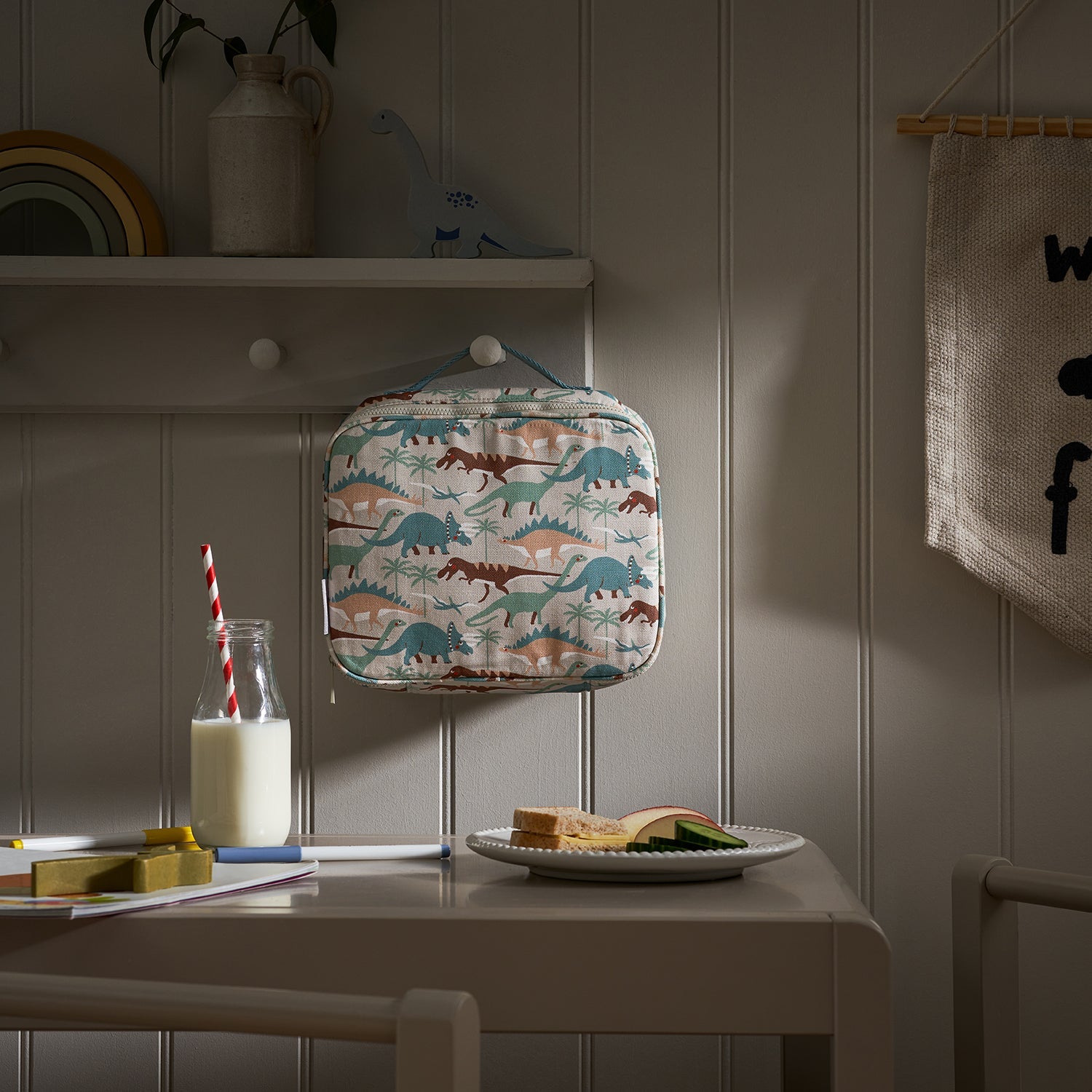 Dinosaurs Camouflage Lunch Bag by Sophie Allport