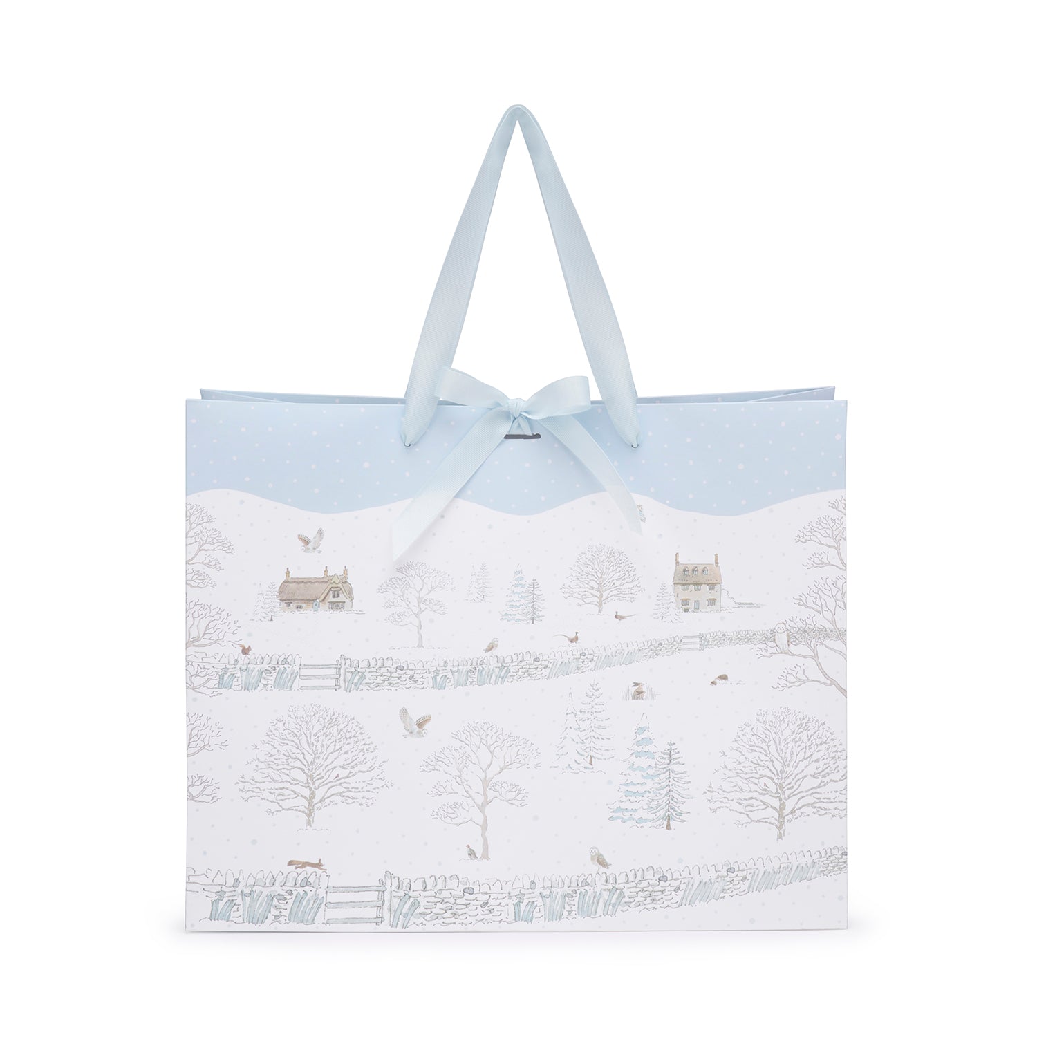 Snowy Cottage Gift Bag