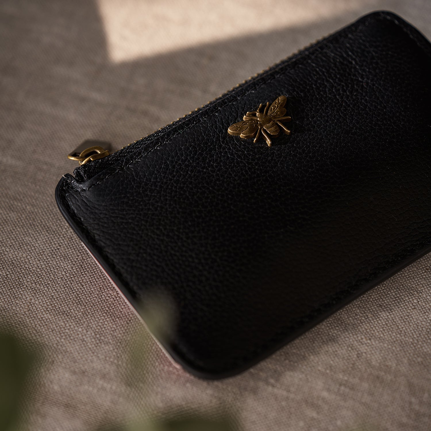 Bees Leather Card Holder by Sophie Allport
