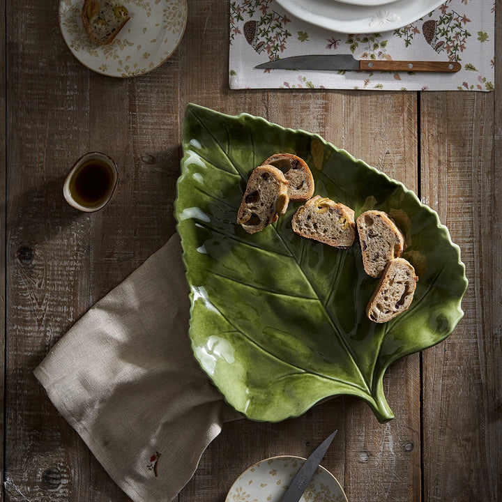 Leaf Earthenware Serving Platter by Sophie Allport