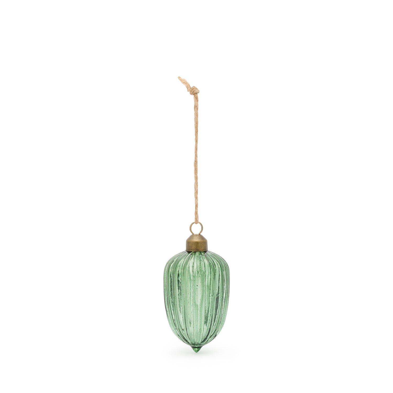 Sage Glass Finial Bauble