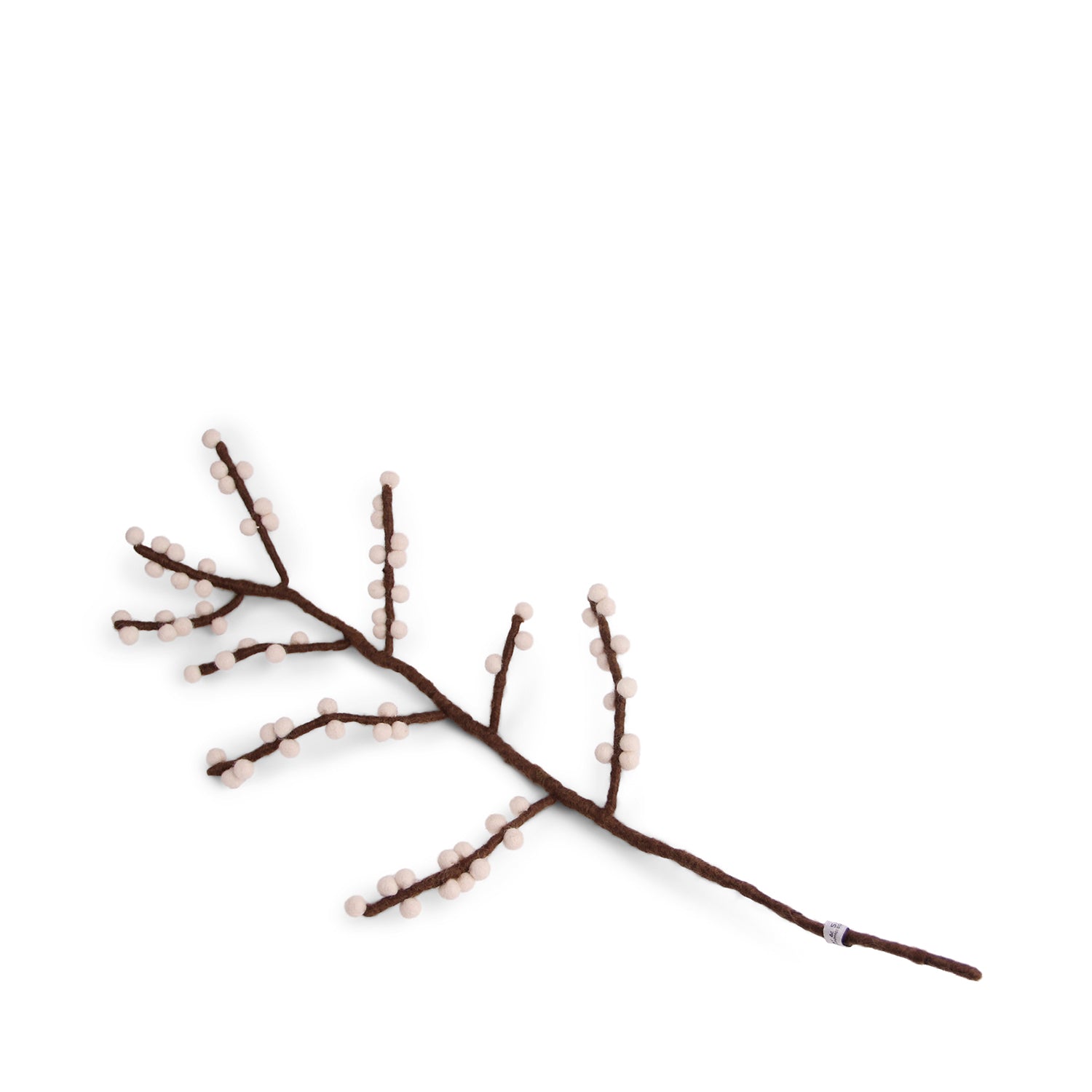 White Berry Felt Branch