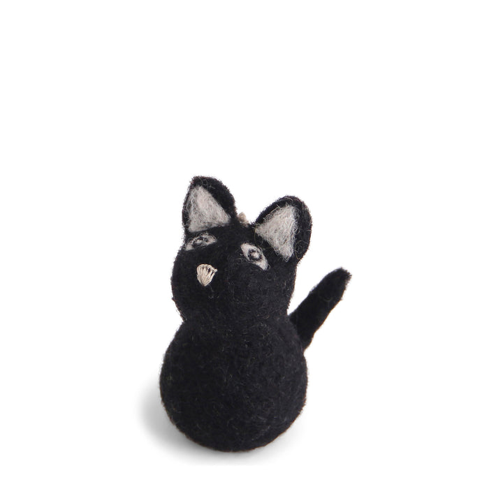 Cat Felt Decoration - Black