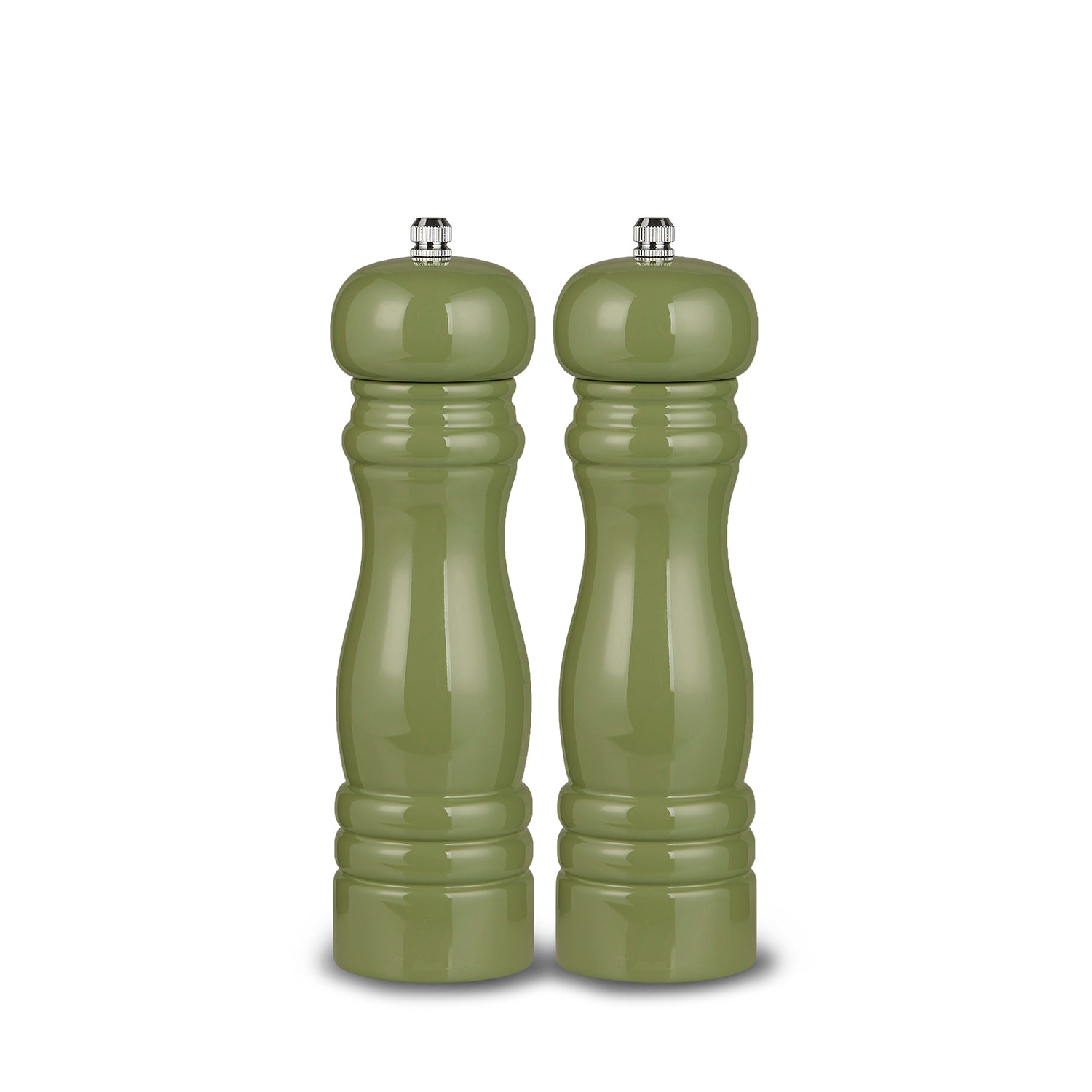 Forest Green Wooden Salt and Pepper Mills